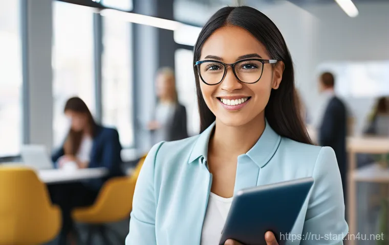스타트업 마케팅 경력서 작성 - **Prompt:** A vibrant, dynamic image of a confident, enthusiastic young female marketing professiona...