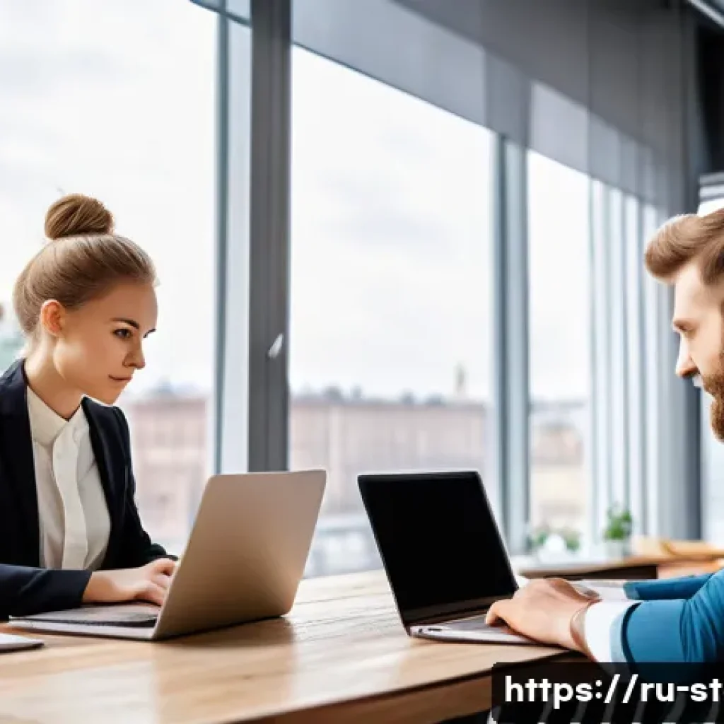 스타트업 마케팅 이직을 위한 준비 - A dynamic startup marketing team brainstorming in a modern Moscow office, diverse young professional...