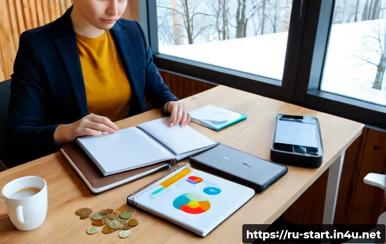 Home 17 스타트업 마케팅 자기계발 - Photorealistic Russian startup founder in a bright modern Moscow-style coworking office, focused you...